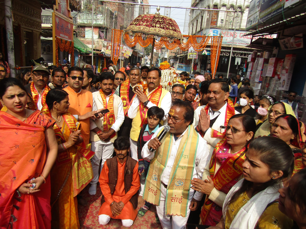 Sai Palaki Yatra rolled in the temple premises