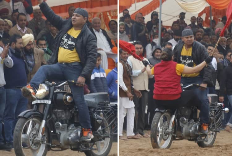 Dangal organized in a village in Chandigarh on Makar Sankranti