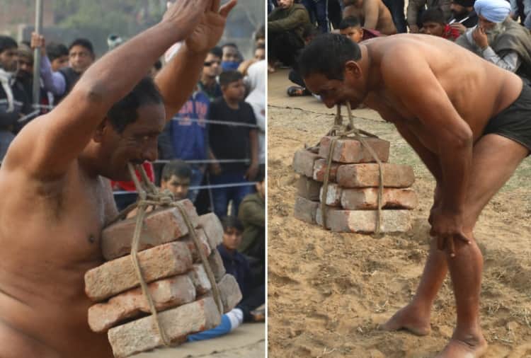 Dangal organized in a village in Chandigarh on Makar Sankranti