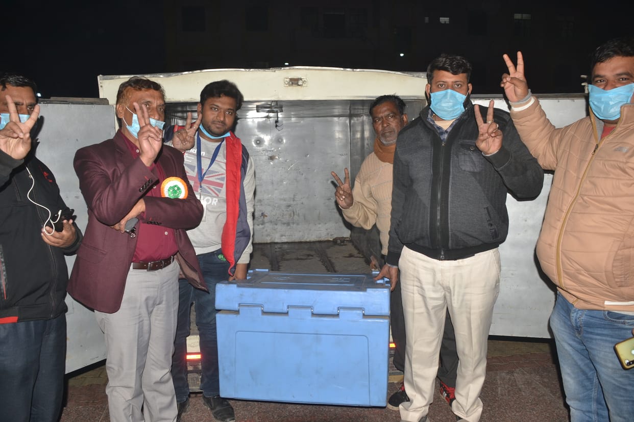 The wait is over: the first consignment of vaccine reached Shamli
