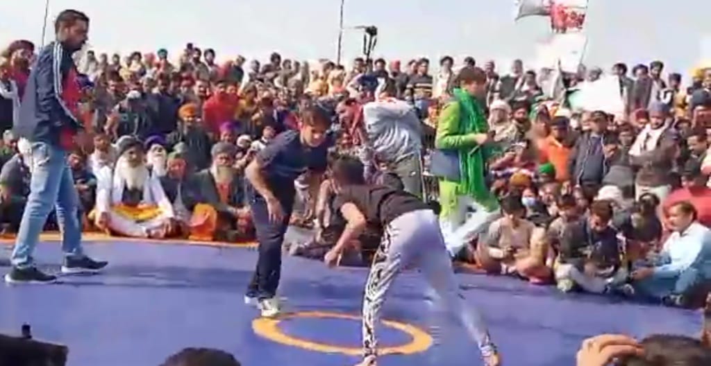 Bhumika Chaudhary won the trophy in wrestling