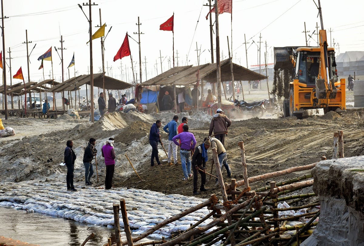 Makar Sankranti baths between Kovid infections on January 14, ghats have been built in five sectors at six thousand feet