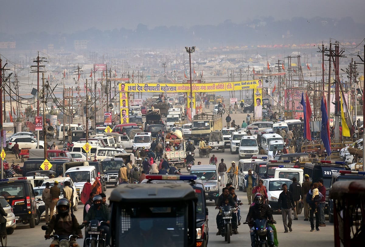 Makar Sankranti baths between Kovid infections on January 14, ghats have been built in five sectors at six thousand feet