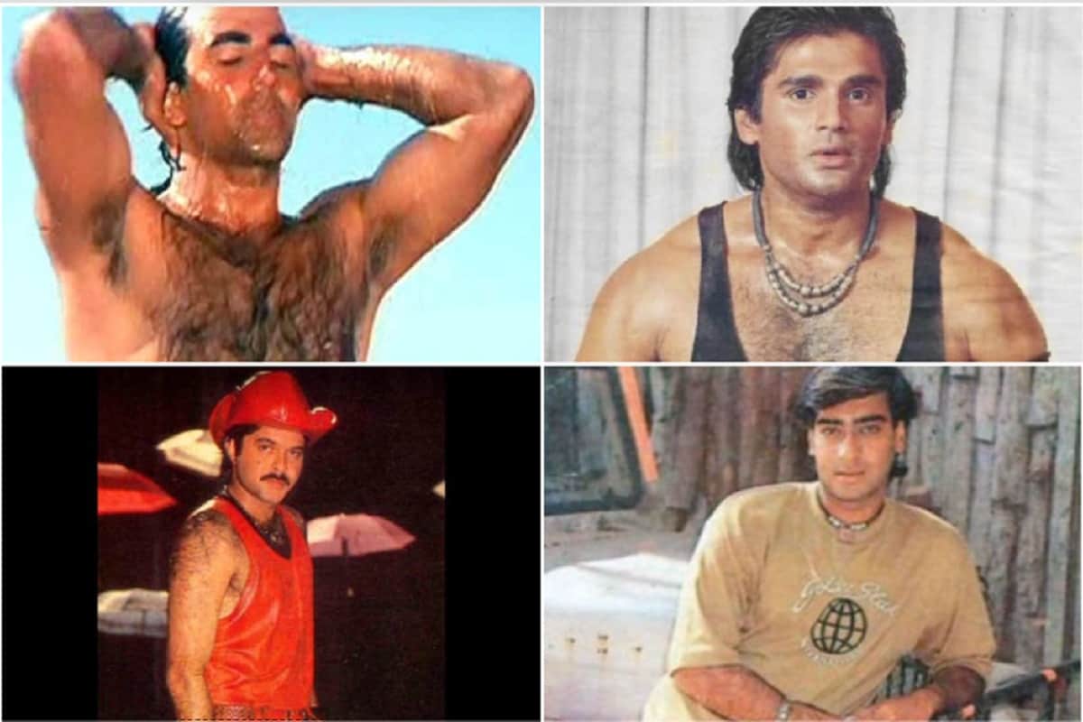 late 90s bollywood fashion Akshay Kumar ajay devgan anil kapoor Akshay Kumar worst style