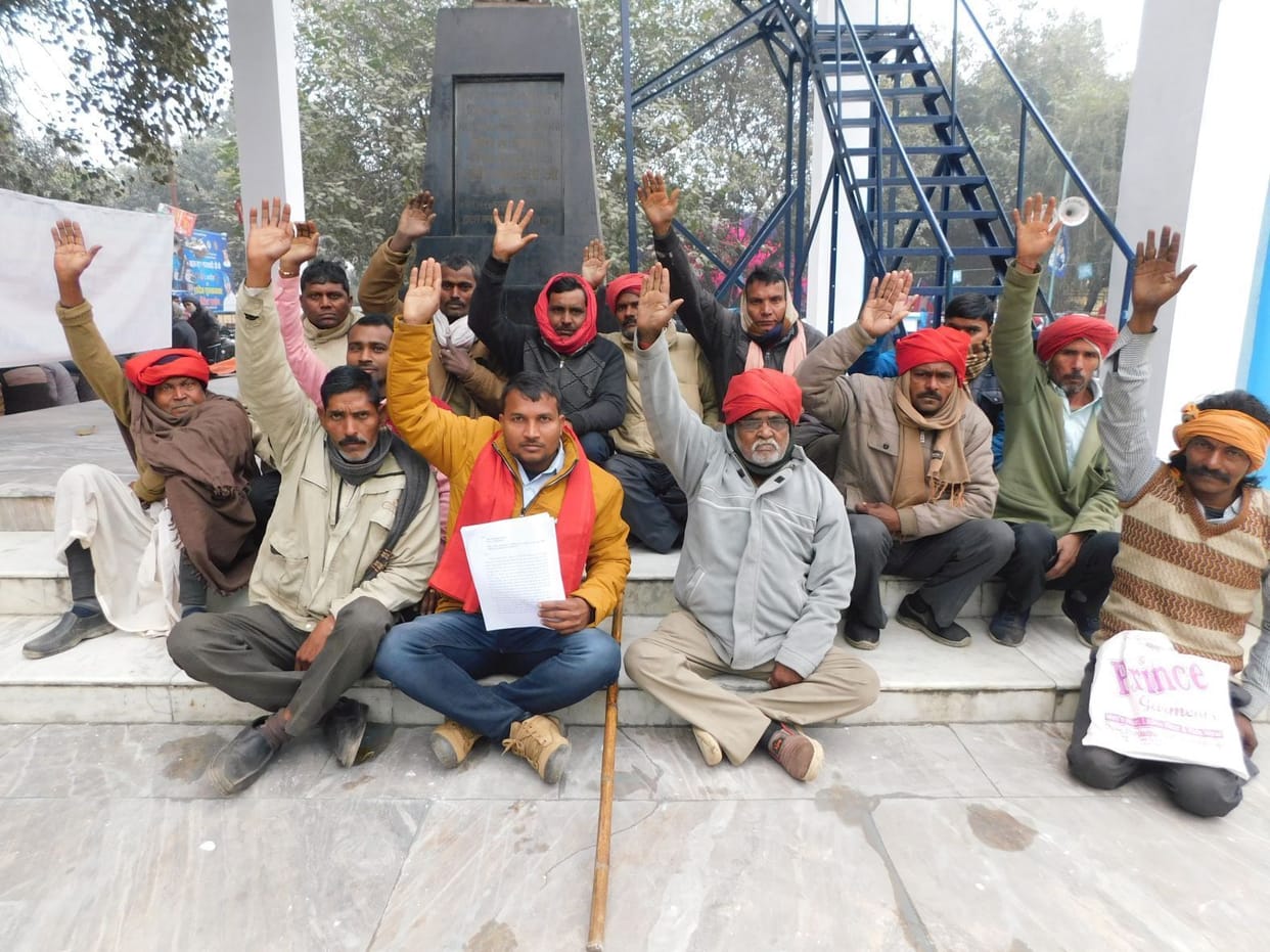 Village guards strike on demands