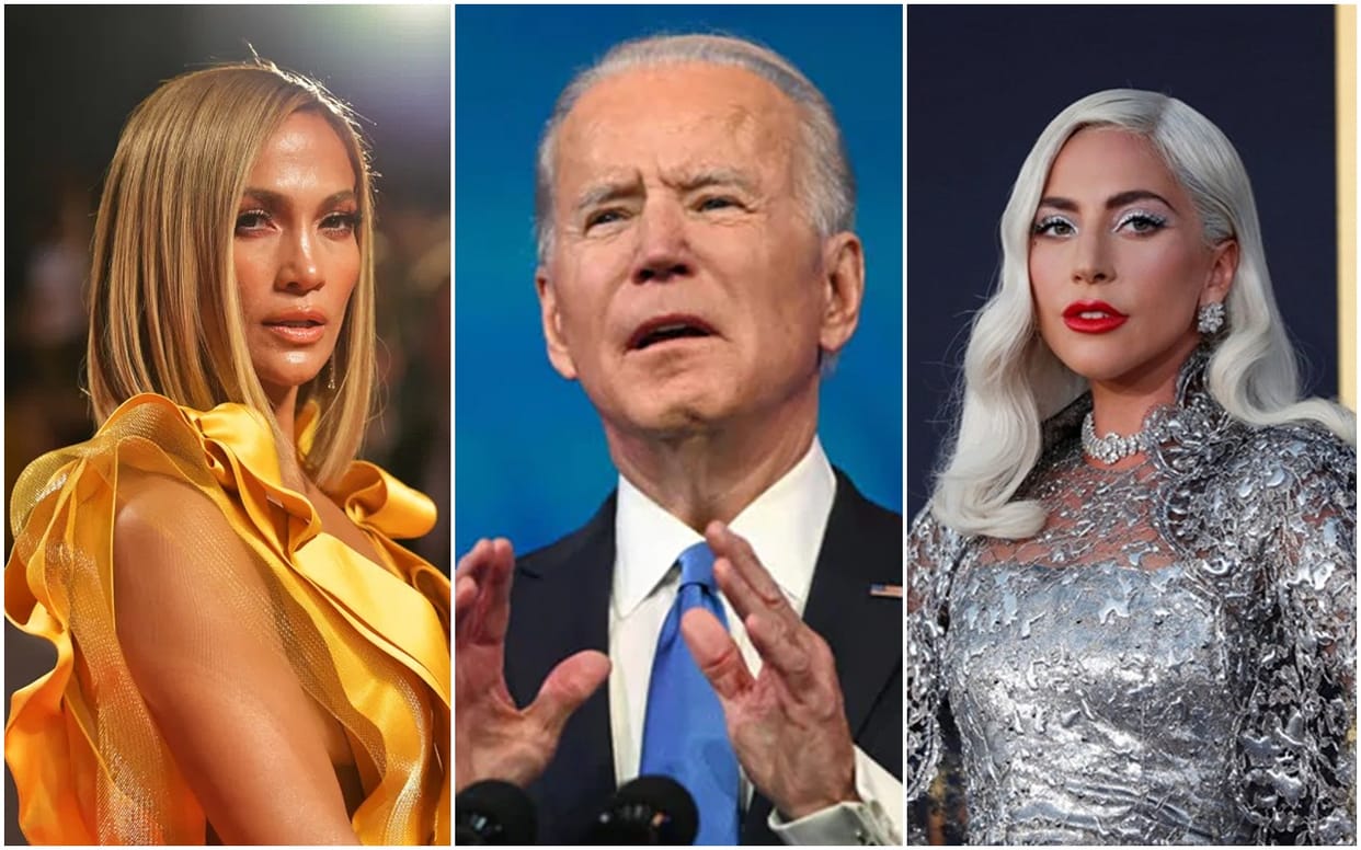 Lady Gaga Jennifer Lopez perform at Joe Biden swearing As US President