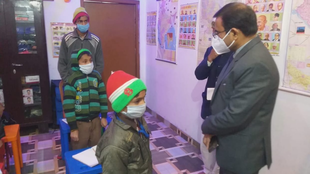 DM Gadgad watching the arrangements, children's condition