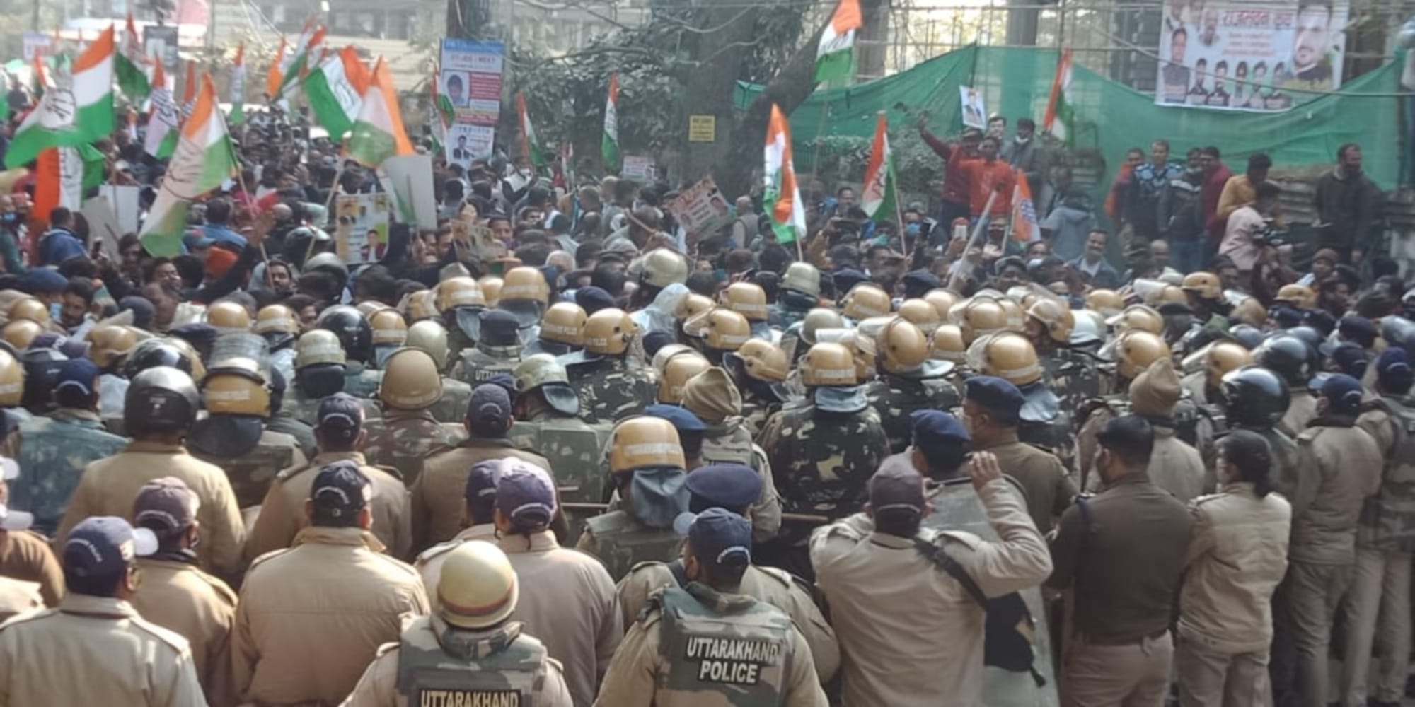 kisan andolan in uttarakhand latest news: congress tractor rally in haridwar photos