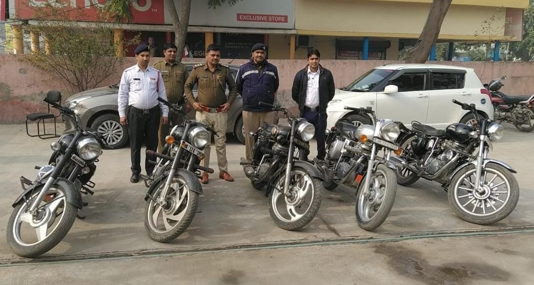 6 bikes seized for playing cracker with a bullet, fine 2.5 lakh