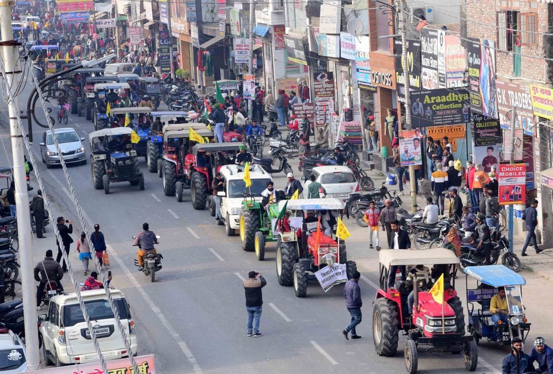 Tractor Rally In Dineshpur - Gadarpur