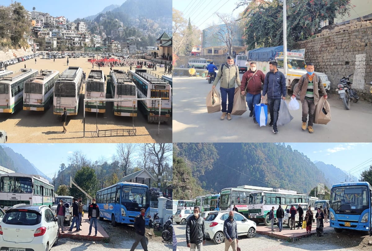 Panchayat elections Himachal: Polling parties left for polling stations