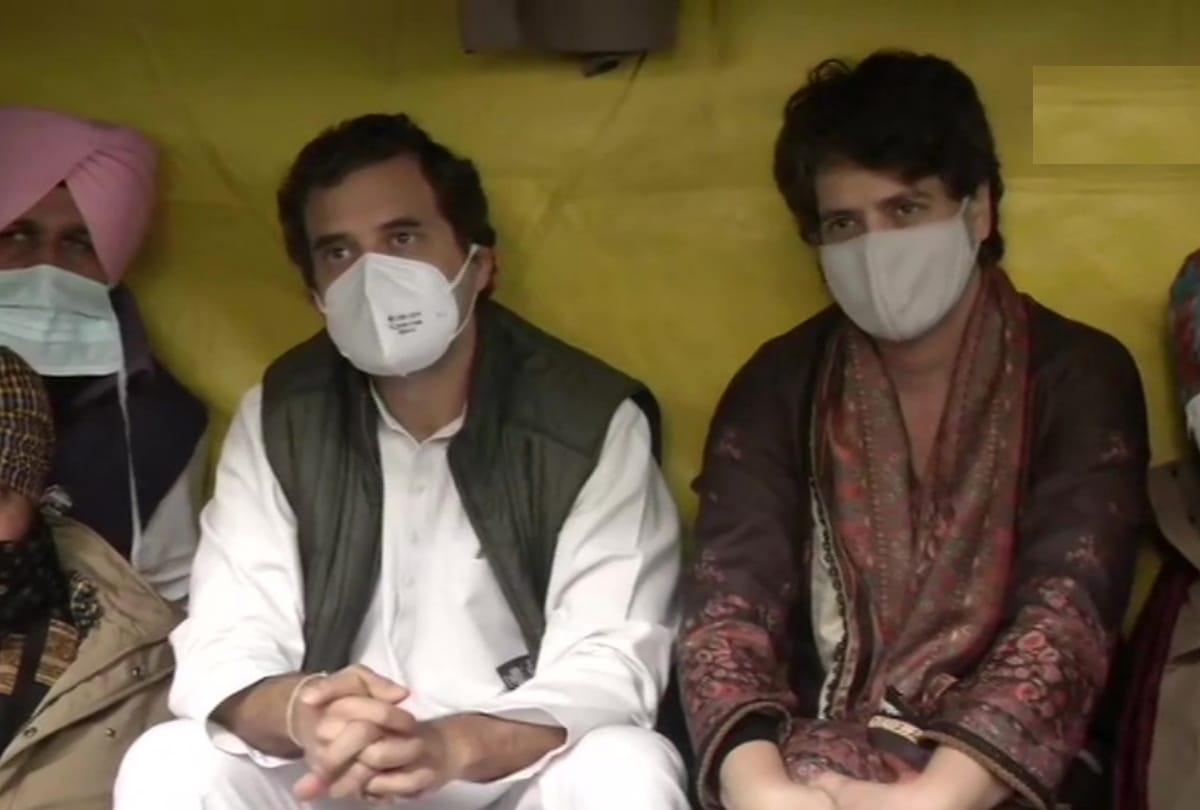 Rahul and priyanka gandhi with congress workers took out march to gherao lg house in delhi then went jantar mantar attacks modi government