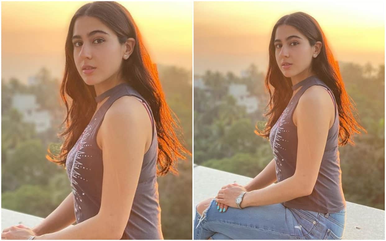 Sara Ali Khan enjoys the sunset shares stunning picture on Instagram