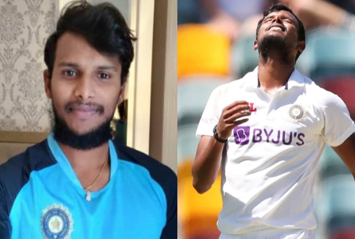 VIDEO Indian pacer T Natarajan returned to the country, received a warm welcome on chariot in the village, waved the tricolor