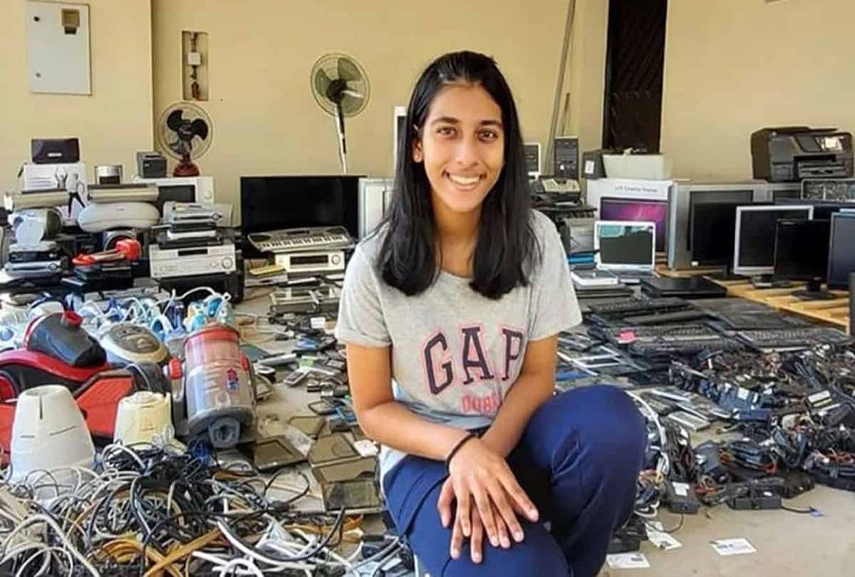 indian origin 15 year girl riva tulpule helped to recycle over 25 tonnes of e waste in dubai