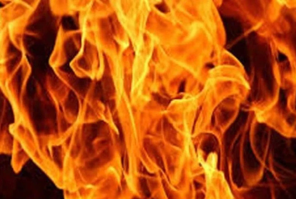 fire broke out in a crude house, death of an innocent