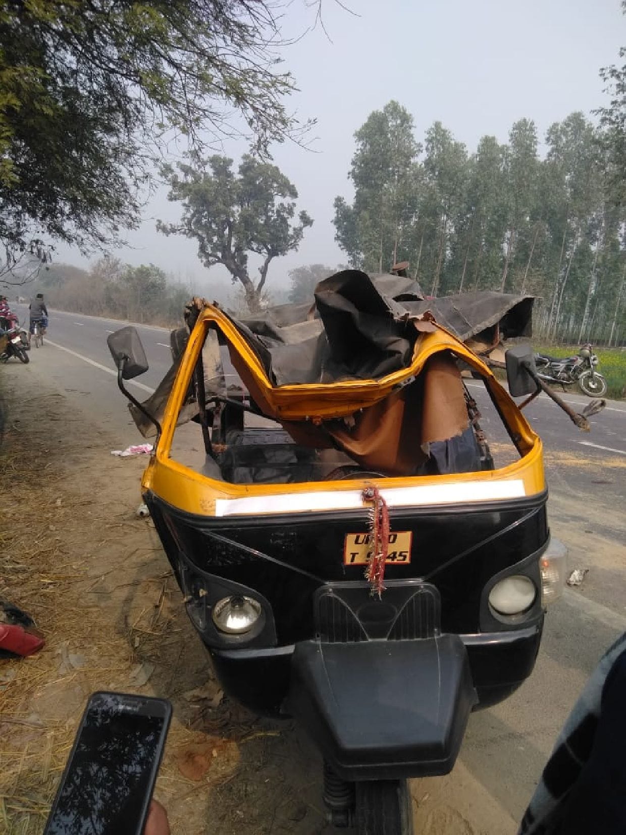 Accident in fog, girl's death