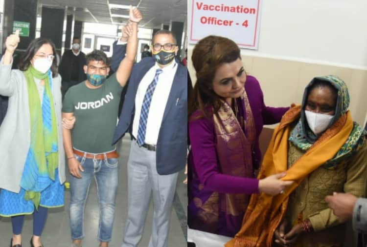 First vaccinated person of chandigarh, mohali and panchkula