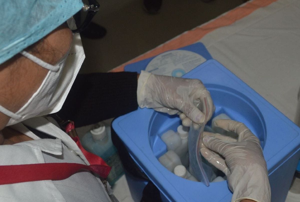 Covid Vaccination on twenty six booths in Agra