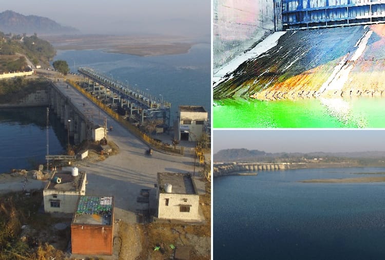 Big drop in Yamuna water at Hathni Kund Barrage