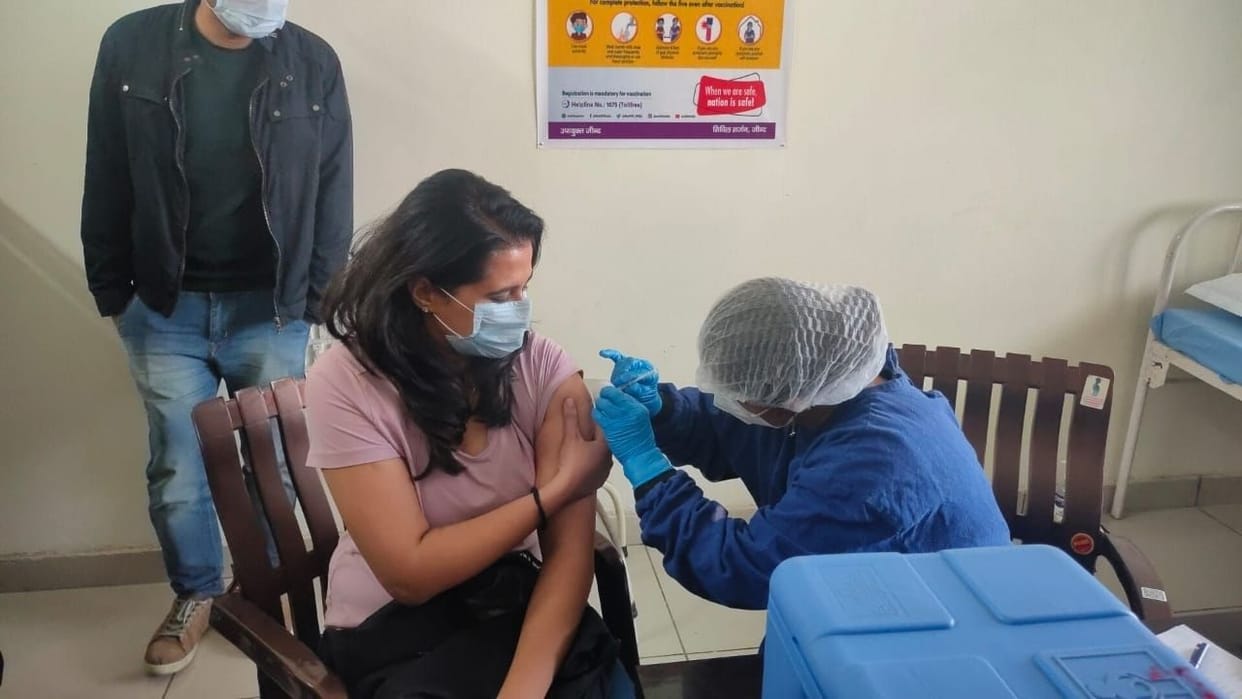 Only 156 out of 300 people got vaccinated on the first day
