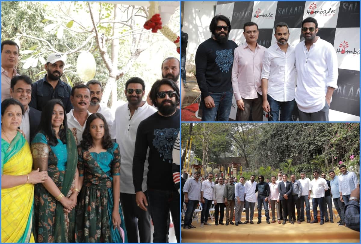 Prabhas upcoming film Salaar launched guest invited Karnataka deputy cm and kannada superstar yash