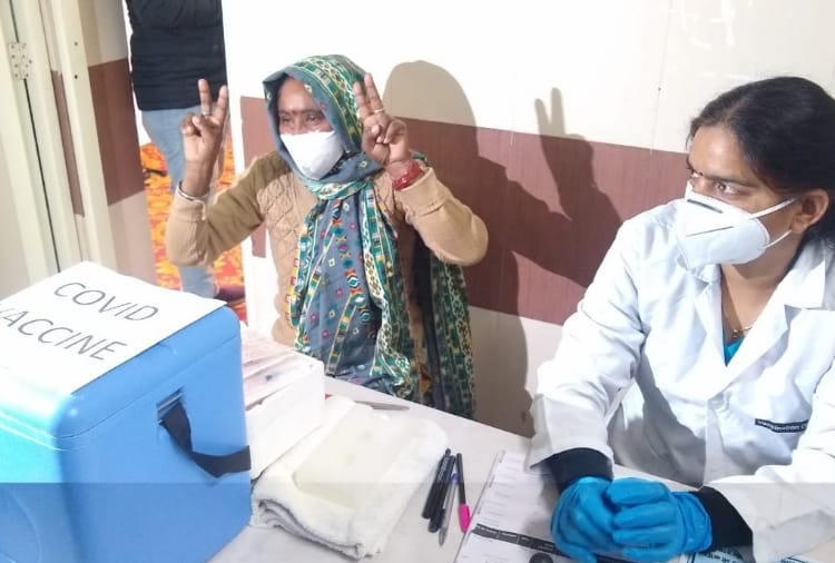 corona vaccination started in Haryana