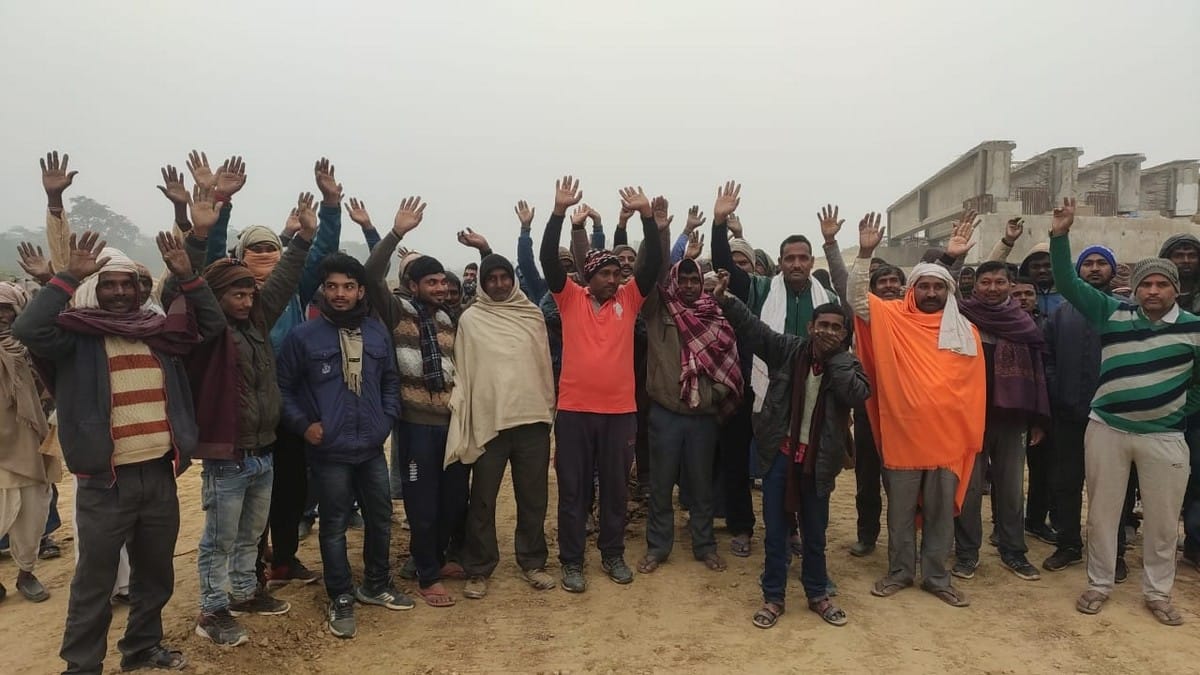 Villagers stopped construction of Purvanchal Expressway in Mau