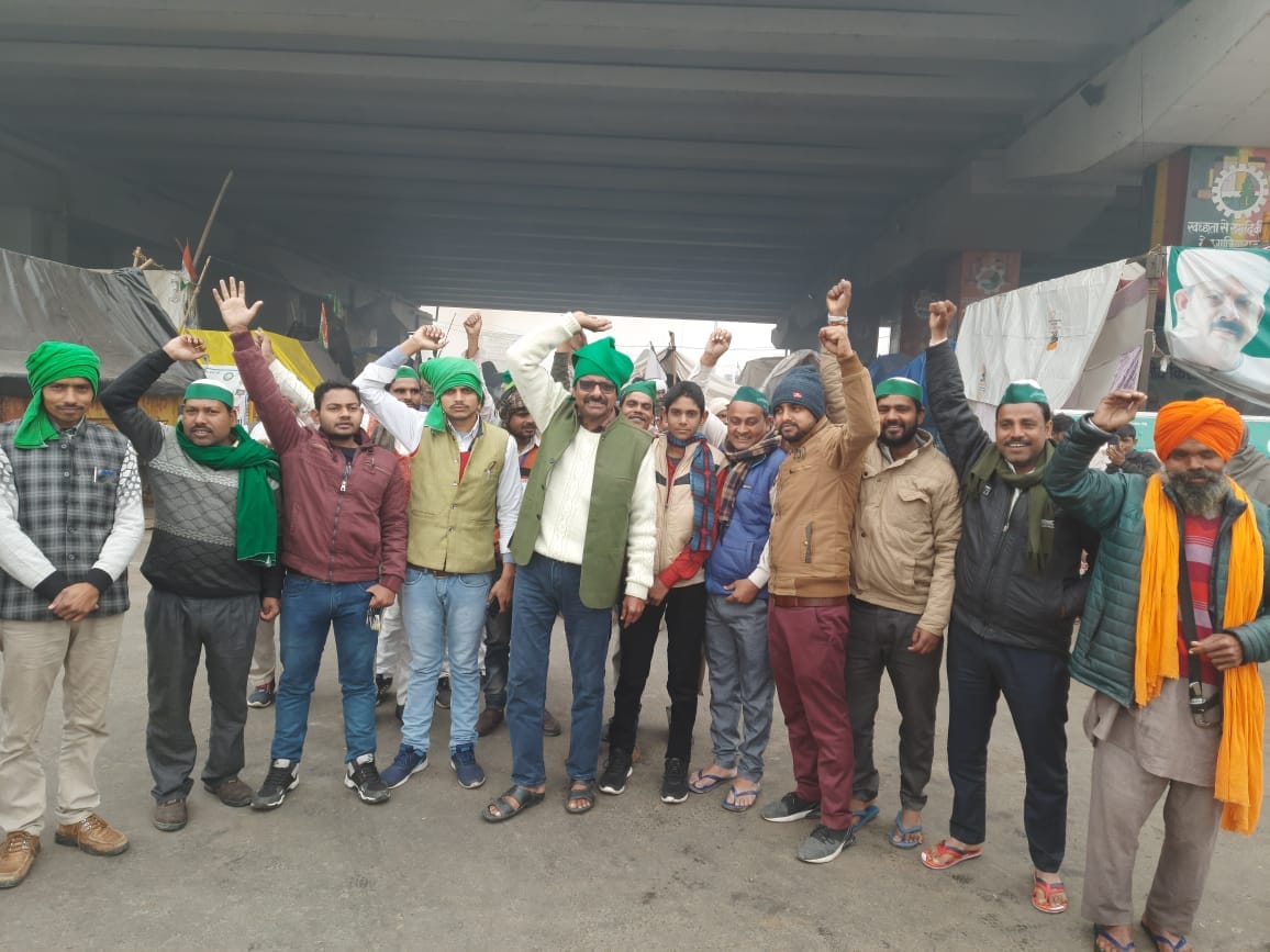 protest of sambhals farmers in delhi border