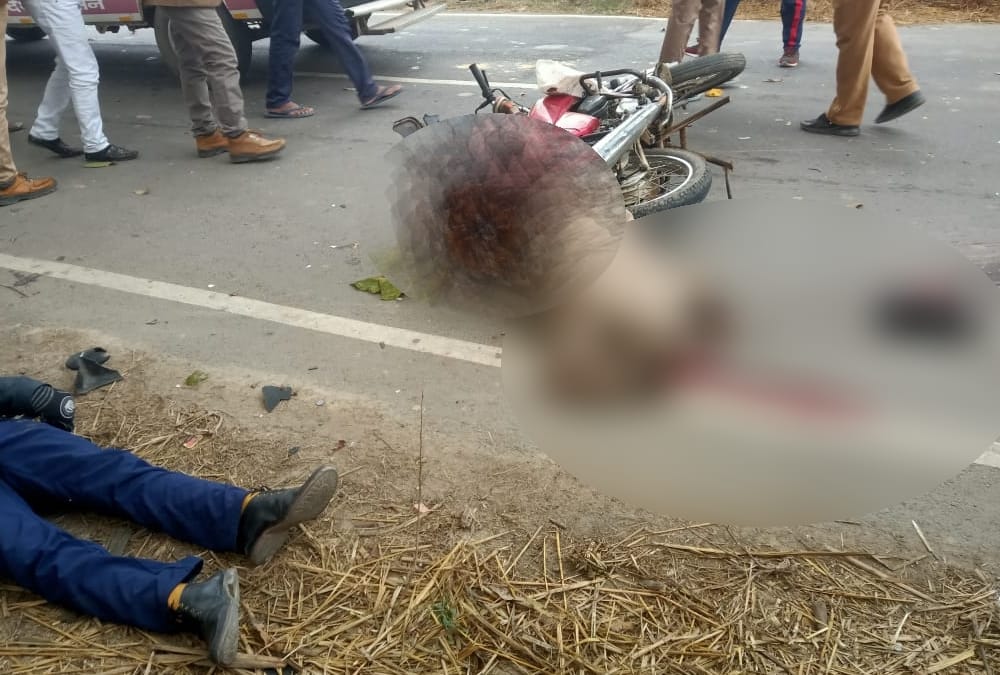 Two men died in a accident in Gonda.