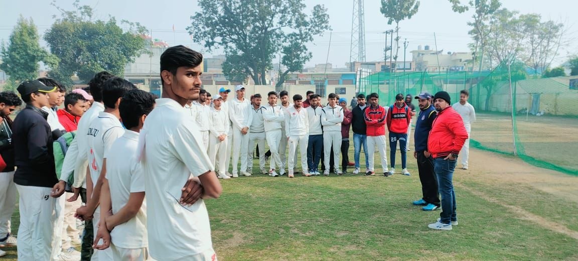 Trial of players for cricket team