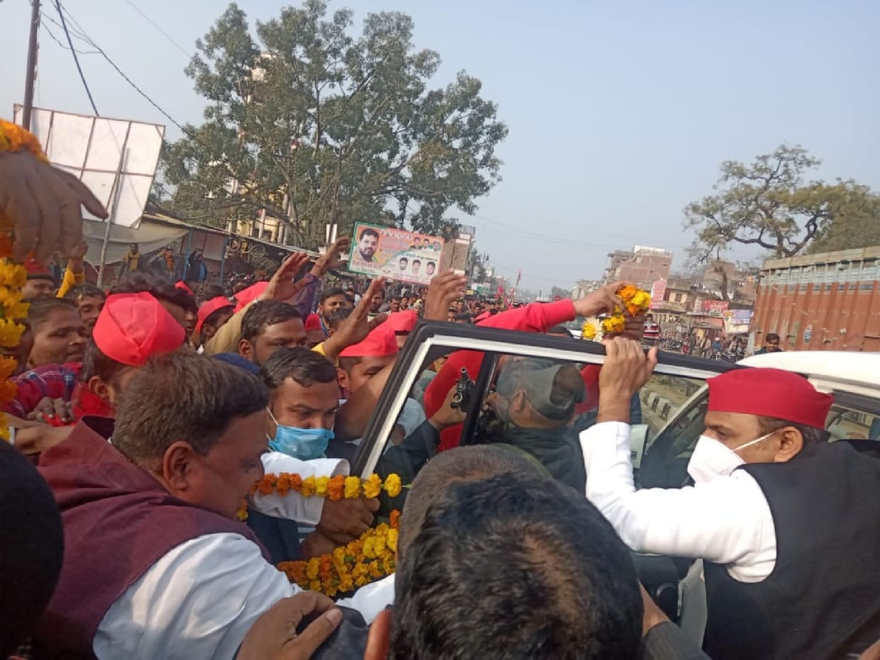 Supporters welcomed former chief minister