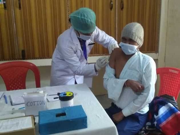 110 personnel put corona vaccine in two centers