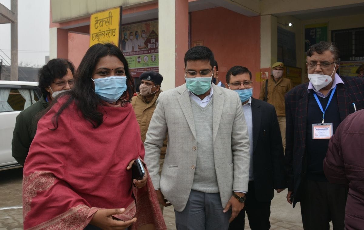 Tight security arrangements at the vaccination centers