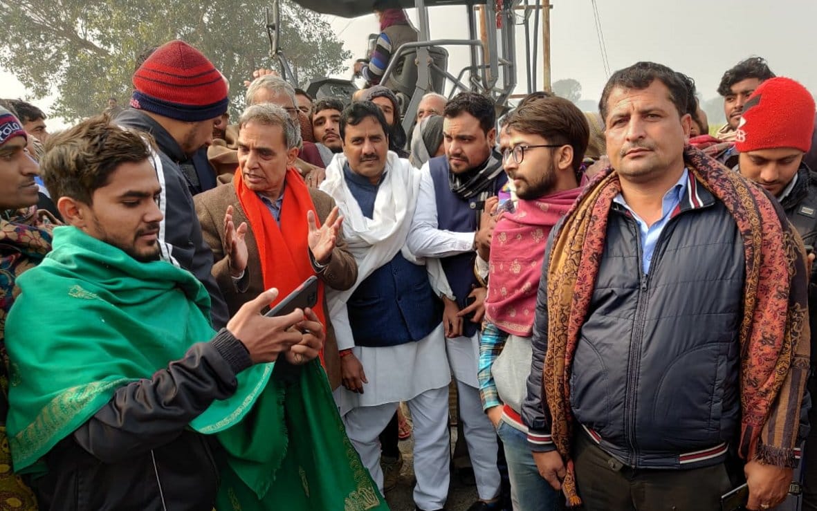 Villagers demand a protest on the highway
