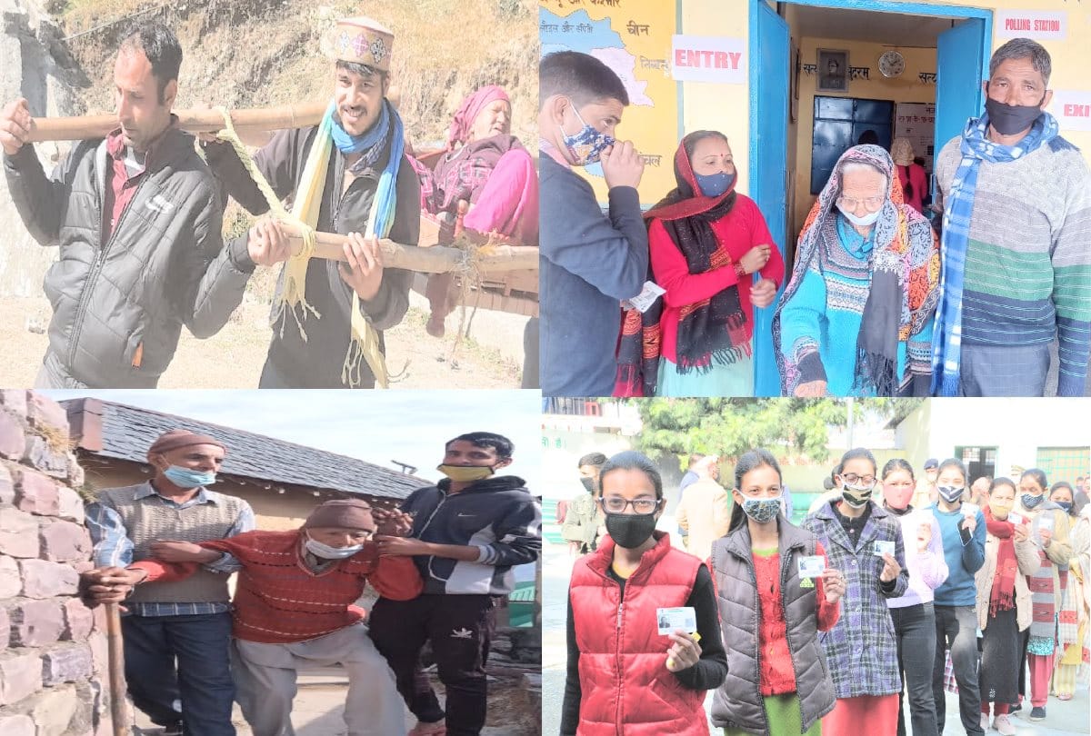 Centenaries showed enthusiasm in panchayat election voting, 110-year-old Shivdei cast vote, Divyang was also ahead