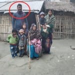 बसंतपुर में परिवार के साथ मौजूद सुग्रीव कुशवाहा।