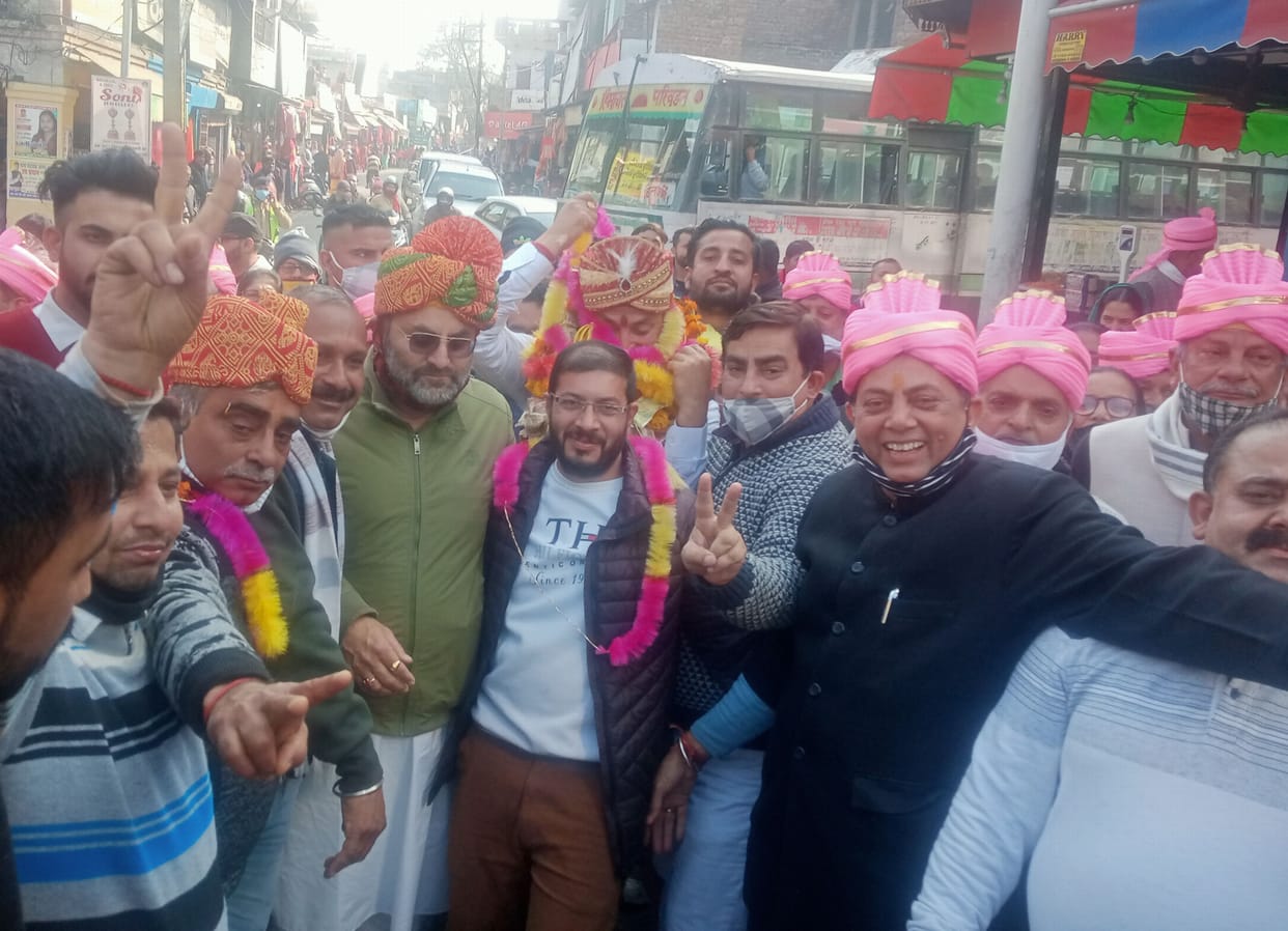 Virendra Bindu becomes president of Nagar Panchayat Gagret
