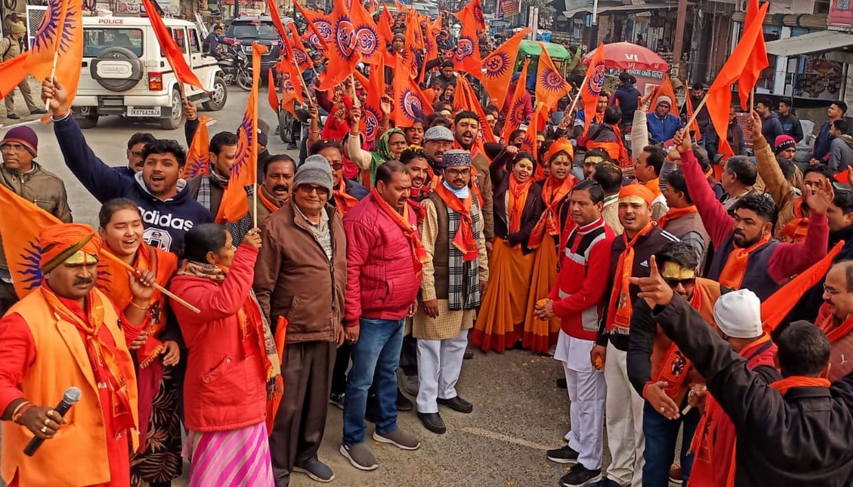 Bike rally organized under Shriram Janmabhoomi Nidhi campaign
