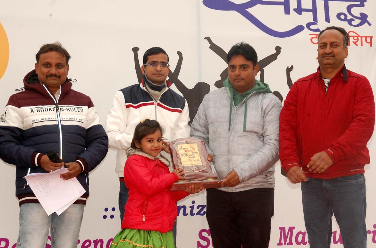 Aaradhya, muskan and kuldeep won