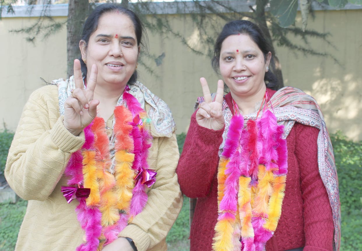 chamba news urben body chamba bjp rules president nilam nayar and vice president seema take oath