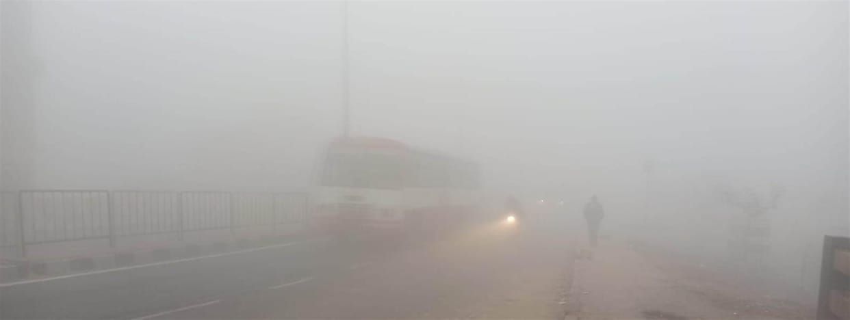fog and cold wave, sun did not seen last day