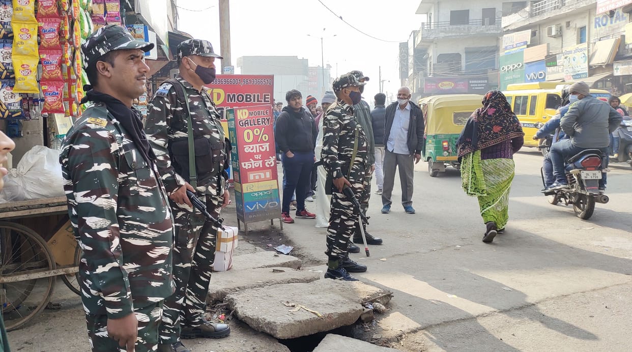 Administration increased security arrangements in the city on Republic Day, CRPF personnel deployed in many places
