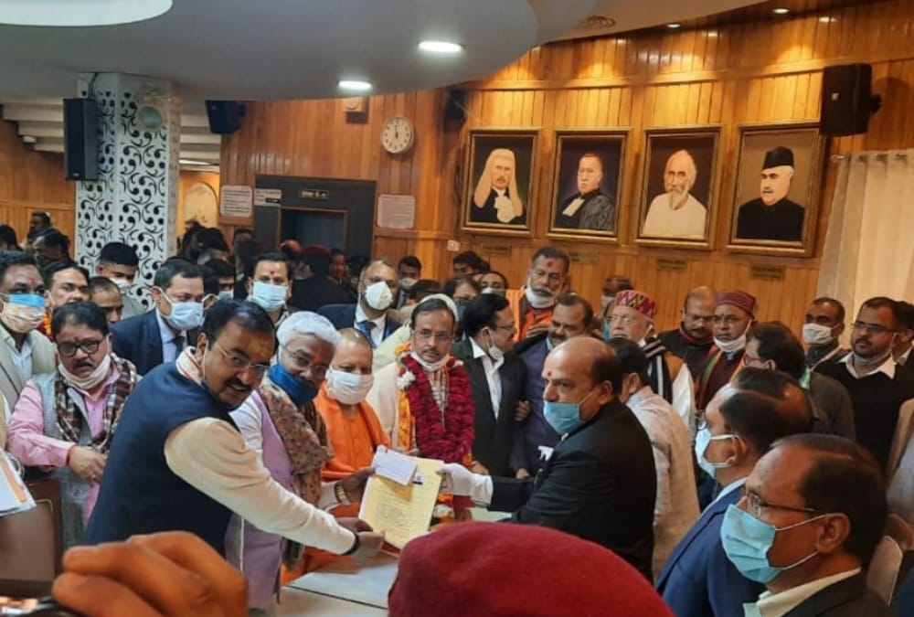 BJP MLC candidates filed nomination for MLC election.
