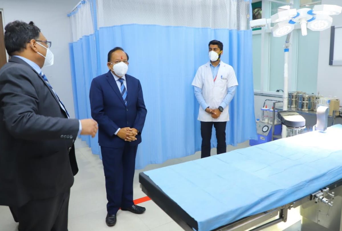 dr harshvardhan inaugurates aiims burn and plastic surgery block dedicates to sushruta