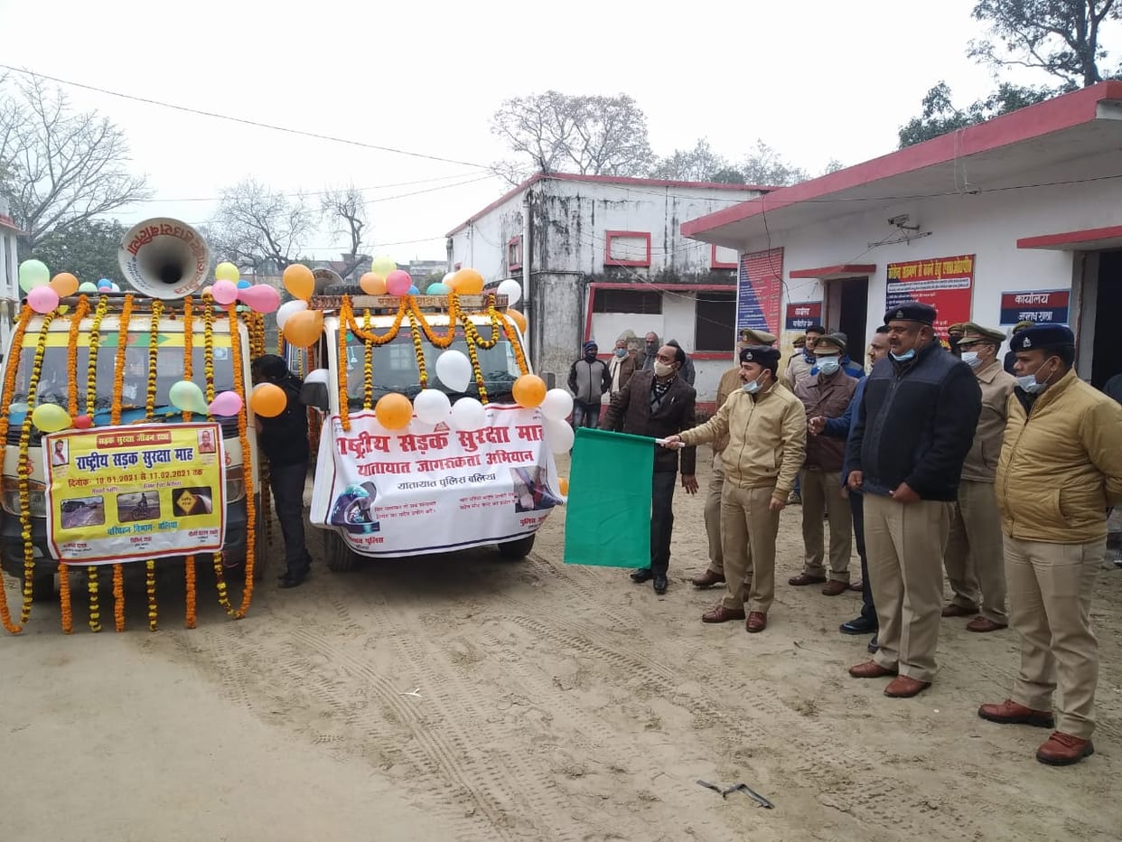 SP flagged off promotional vehicle