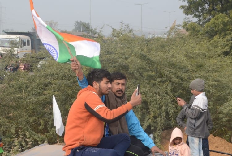 preparations for tractor rally started at kundli border of haryana