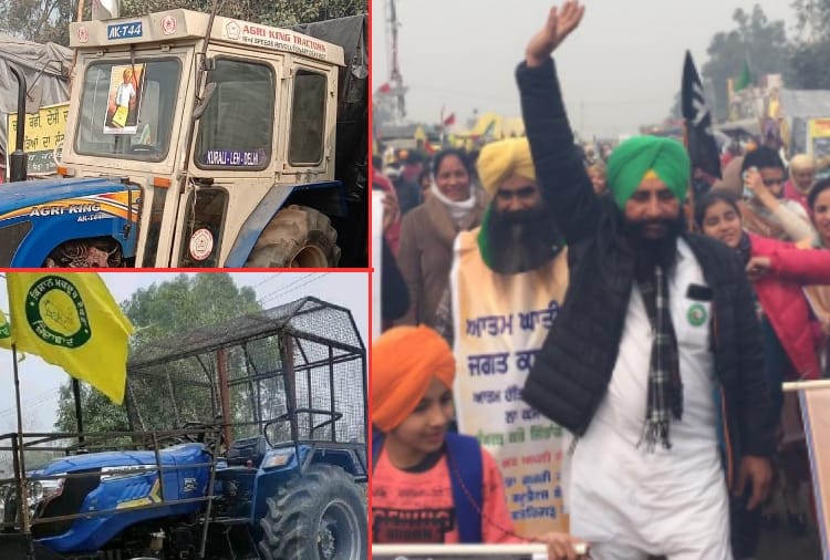 preparations for tractor rally started at kundli border of haryana