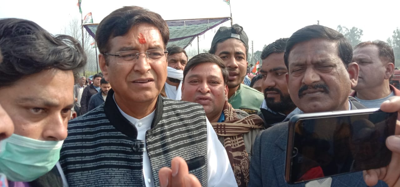 kisan andolan in uttarakhand latest news: congress tractor rally in haridwar photos