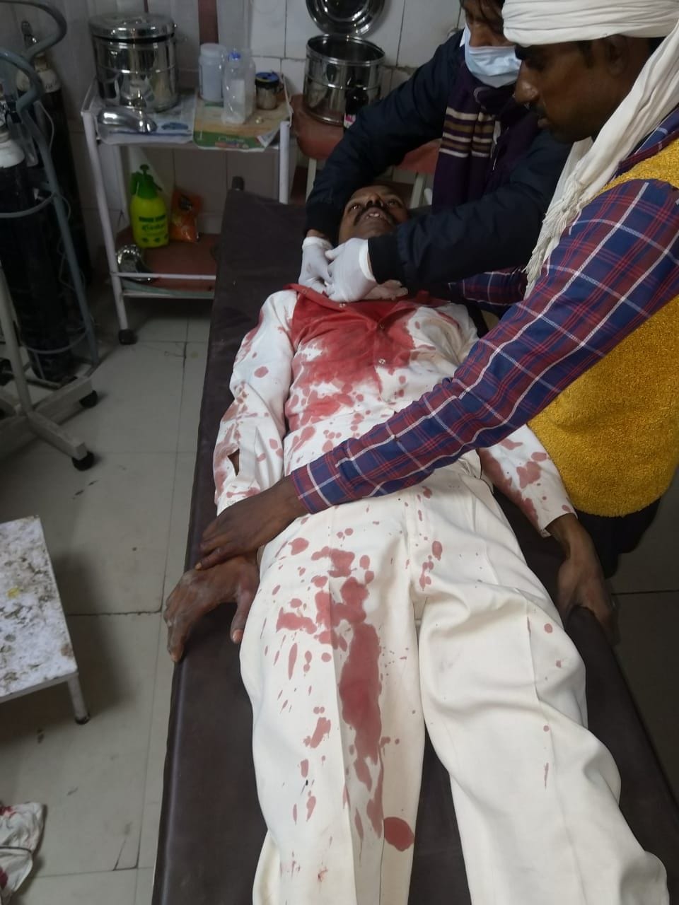 husbend injured himself after dispute